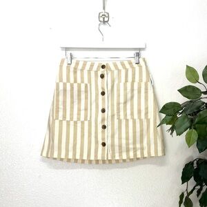 NWT Old Navy Tan Striped Skirt